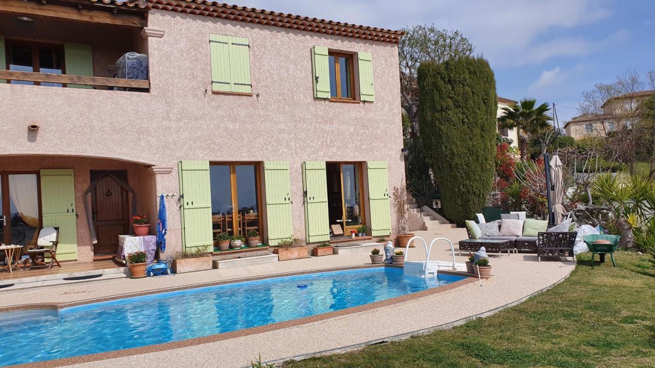Studio-Mezzanine Dans Villa Cagnes-sur-Mer Exterior photo